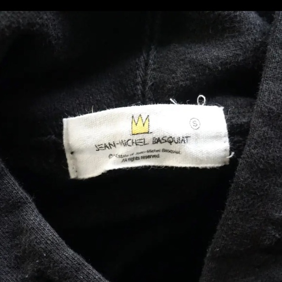 RARE Jean Michael Basquiat Bratwurst Black Hoodie Sweatshirt Vintage 1983 Small - Picture 3 of 9